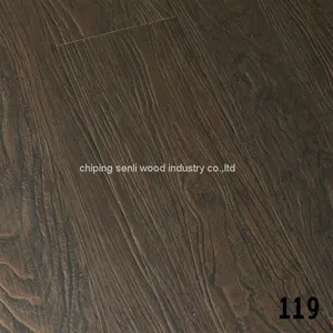 12.3mm AC3 HDF Teak Wood Parquet Laminate Flooring thumbnail-2