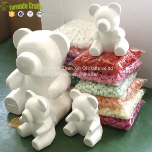 New Show High Quality 40cm Valentine Day Foam Teddy Rose Flower Bear thumbnail-4