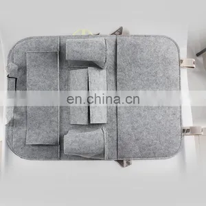 Factory Sell 6 Pockets Felt Car Seat Back Storage Bag With Customized Logo thumbnail-1
