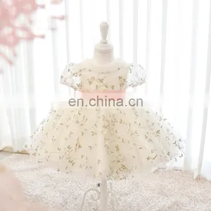 Spain Kids Dress for Girls Princess Birthday Party Dresses Baby Girl Embroidery Wedding Costumes Kids Christmas Clothing thumbnail-3