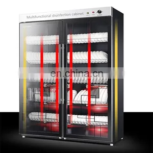 Stainless Steel Sideboard Disinfection Cabinet Commercial Double Door Large Capacity Disinfection Cupboard thumbnail-3