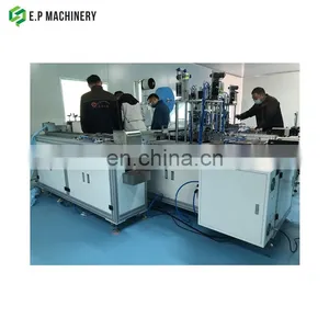 Full Auto Disposable Mask Making Machine / Fully Automatic Flat Face Masks Production Line thumbnail-6