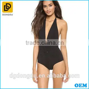 2016 Twisted Front Elegant Texture Swimwear thumbnail-1