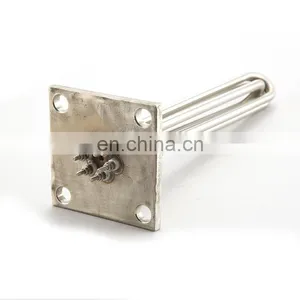 220v 15kw Sus304 Square Flange Tube Boiler Water Immersion Heater Element thumbnail-2