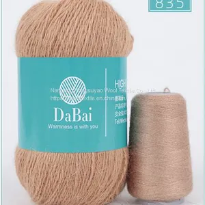 Luxury Long Plush Mink Yarn/ Merino Wool Yarn/ Hand Knitting Yarn For Sweater And Scarf thumbnail-2