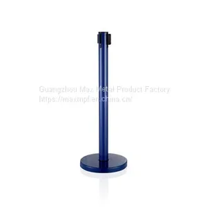 LG-B6 Blue Vip Control Crowd Queue Pole Post Belt Stanchions for Airport thumbnail-1