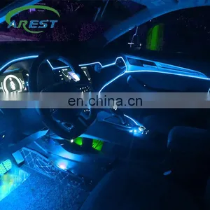 Interior Ambient Light Car Neon Strip With Cigarette Lighter 12V App RGB Auto Decorative Dashboard Door Atmosphere Lights LED thumbnail-1