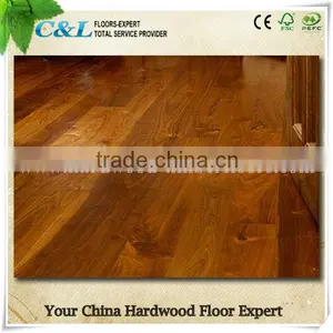 T&G System Natural Smooth Surface Asian Walnut Acacia Wood Flooring thumbnail-1