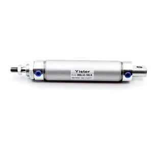Double Acting MBL Series Aluminum Barrel Mini Round Body Air Pneumatic Cylinders thumbnail-4