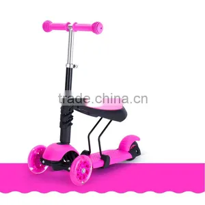 Plastic Kick Three Wheel Pedal Cheap Scooter thumbnail-1