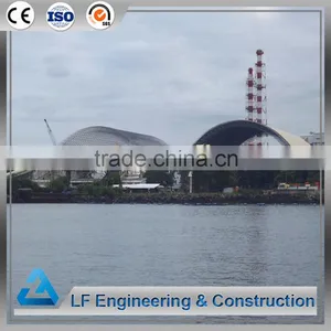 Grid Structure Space Frame Barrel Coal Storage With Prevent Rainwater thumbnail-2