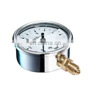 HOT SELL Ex Factory Price High Precision Stainless Steel Dry or Oil Filled Pressure Gauge thumbnail-5