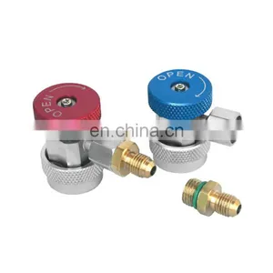 Adaptadores de Mudança Rápida QC-ML QC-MH, Coletor de Carro para Carga de Ar Condicionado, Acoplador Rápido de Latão para Refrigerante R134a thumbnail-2