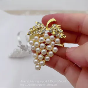 Grape Metal Napkin Ring Serviette Buckle Holder Wedding Party Banquet Decor thumbnail-5