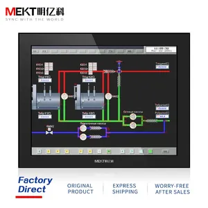 Wide Voltage 12V-36V 19/17/15 Inch Capacitive Resistive Touch Screen LED HD Industrial Monitor for PC Front Panel Waterproof HDMI thumbnail-1