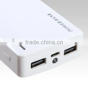 Albaba Express Flashlight Dual Usb 9000mah Slim Power Bank Charger HS thumbnail-1