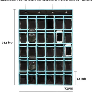 Classroom Pocket Chart Organizer,Cell Phones Calculator Holder,Hanging Wall Organizers thumbnail-2