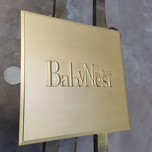 Villa Brass Doorplate Company - Customized Retro Three-Dimensional Relief Brass Plate Signboard thumbnail-5