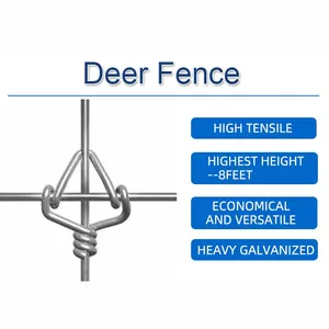 Heavy Duty Deer Enclosure Mesh Garden Fence Animal Barrier Field Wire Mesh Deer Netting thumbnail-3