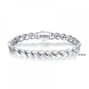 18K Plated Cuban Bracelet 5A Grade Zircon Simple Luxury Jewelry For Girlfriends Lovers Christmas Valentine Birthday Gift thumbnail-1
