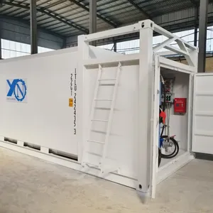 Cheap Price 20ft 40ft Container Fuel Station Diesel Petrol Mobile Filling Tank Station in Africa thumbnail-4