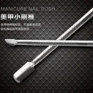 Double-ended Steel Cuticle Pusher/trimmer Cuticle File Cuticle Fork Precision Cuticle Pusher for Gel and Acrylic Nails Steel Nail Tool thumbnail-2