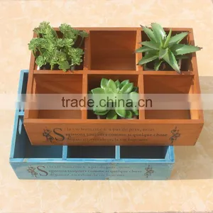 Antique Wood Gift Tray Box, Old Color Wood Serving Tray, Home Storage Cheap Wood Tray thumbnail-2