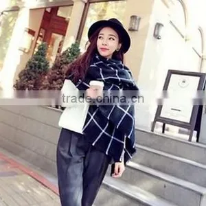 Wholesale Fashion Design Wide Winter Cotton Scarf for Women thumbnail-2