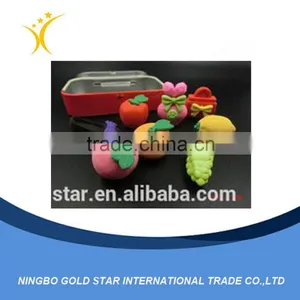 2015 New Colorful Customized Strawberry Shape Pencil Eraser thumbnail-1