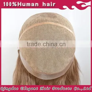 Qingdao Elegant 2015 Hot Sale Brazilian Human Hair Silk Top Thin Skin Perimeter Full Lace Wig thumbnail-3