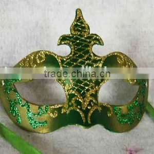 Fashion New Design Pretty Feather Masquerade Eye Party Mask Paper Party Eye Mask thumbnail-3