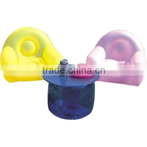 PVC Inflatable Kid Sofa & Stool Set thumbnail-1