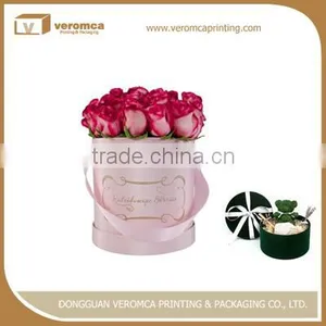 Fancy Style Flower Box Tube Shipping Box Custom Printed Hat Box for Flowers thumbnail-1