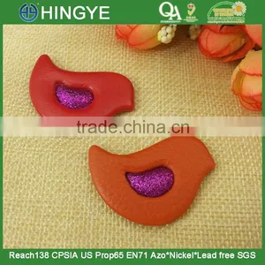 Bird Shape PU Fabric Covered Badges thumbnail-1