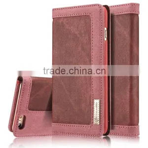 Caseme 006 Waterproof Wallet Jean Cloth Case for Iphone 6s/6 Flip Holder Case With Inner Card Slot for Iphone 6s/6 thumbnail-2