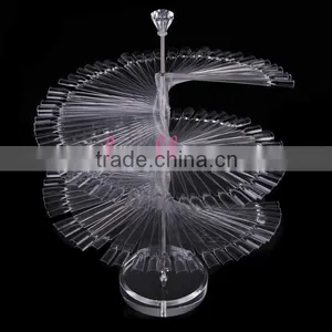 Good Quality Plastic Nail Art Color Tree Layers Nail Display 120 thumbnail-3