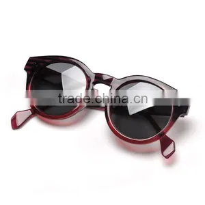 WHIM Vintage Round Frame Women Polarized Acetate Sunglasses thumbnail-6