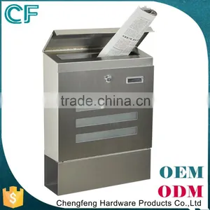 Superior Quality 100% Raw Material Wall Mounting 304 Diamond Plate Mailbox thumbnail-3