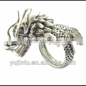 Unique Design Plain Silver Dragon Ring thumbnail-1