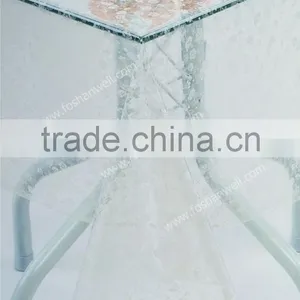 PVC Table Cloth 0.07mm to 0.2mm Thickness With Different Design Wedding Table Cloth Sequins Table Cloth thumbnail-1
