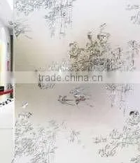 4mm Decorative Acid Etched Glass thumbnail-1