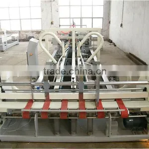 High Speed Corrugated Cardboard Folding Gluing Making Machine thumbnail-3