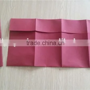 High Quality 40x40cm 1/8 Fold Wine Red Airlaid Napkin Paper thumbnail-5
