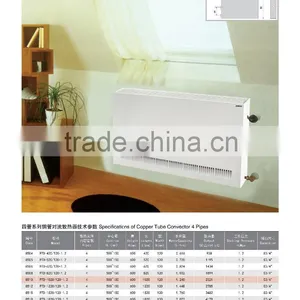 Copper Tube Convector 4 Piles Hot Water Radiator thumbnail-1