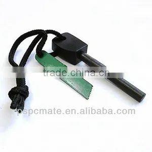 Sandwiched Ferrocerium in Magnesium Flint Fire Starter Lighter Camping Survival thumbnail-1