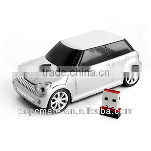 2.4G Wireless Mini Cooper Shape Mouse thumbnail-1