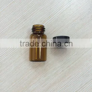 3ml Small Amber Glass Vial Tube Bottle With Cap thumbnail-1