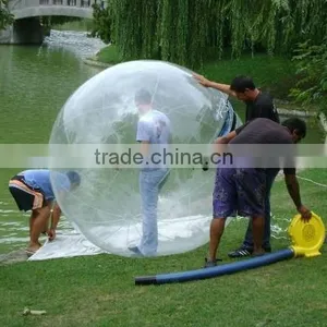 Inflatable Transparent Colorless Water Walk Ball thumbnail-1