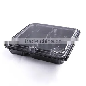 5 Compartment Disposable Plastic Japanese Bento Box thumbnail-1