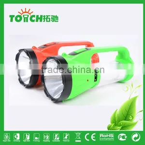 2 in 1 LED Portable Light Plastic Portable Camping Light Solar Rechargeable Lantern Lamp Torch thumbnail-1